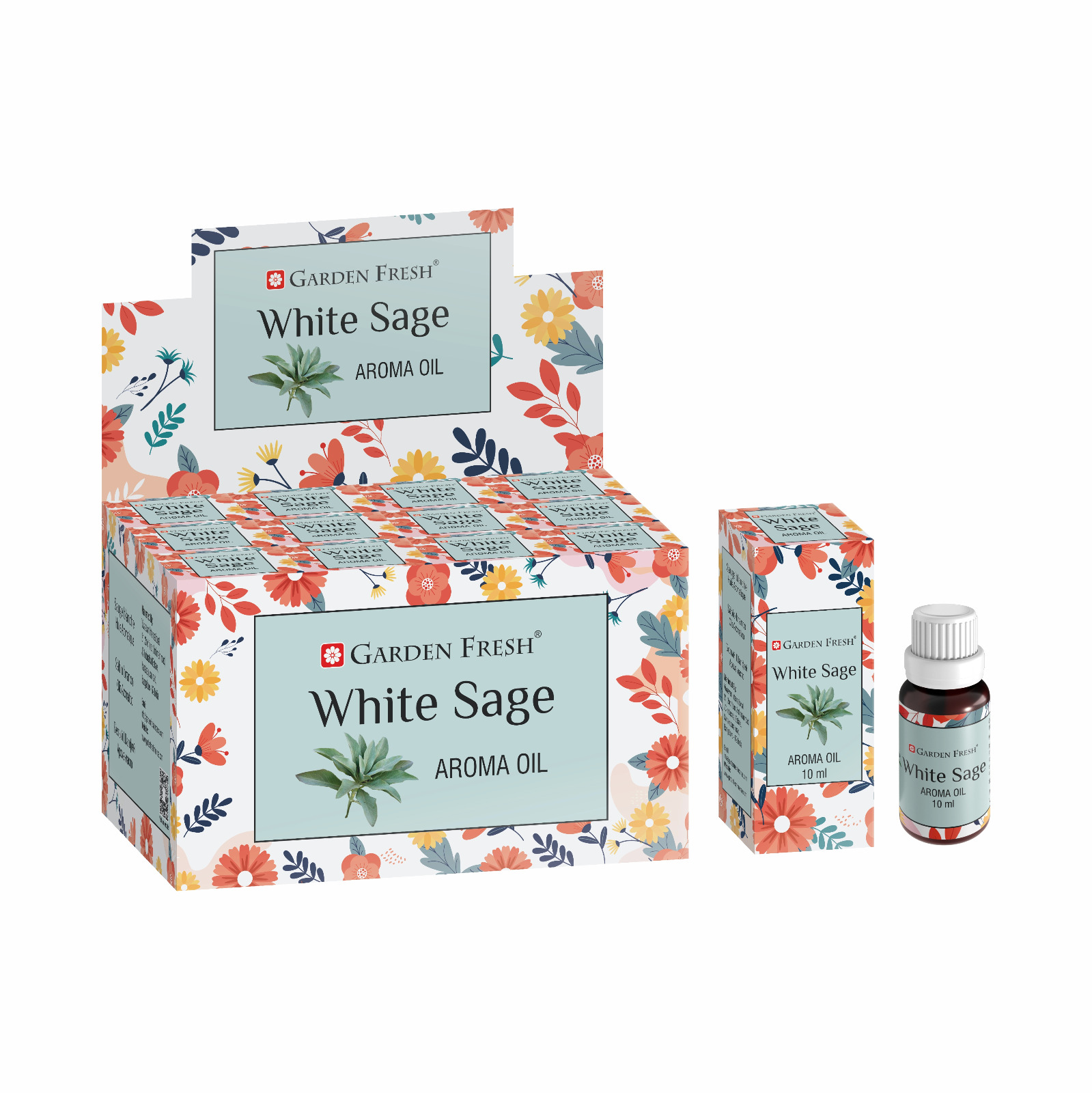 Jardin frais blanc sage arôme huile-10 ml